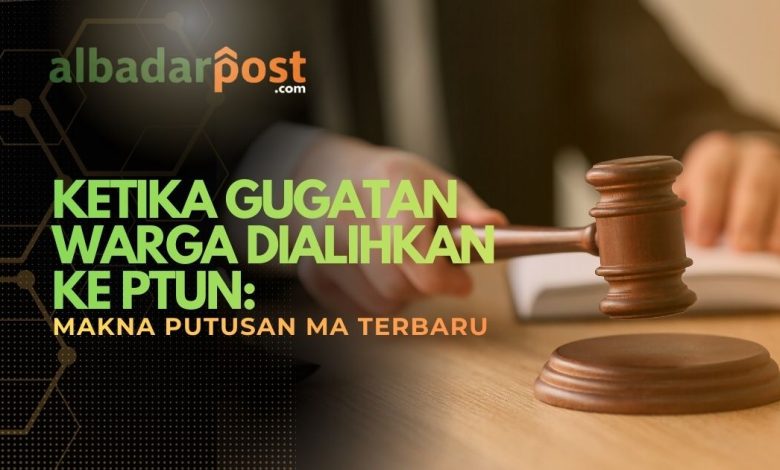Putusan Mahkamah Agung sengketa tindakan pemerintah