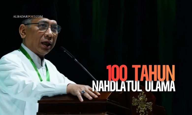 Ketua Umum PBNU Gus Yahya menyampaikan pesan konsolidasi NU menjelang abad kedua dalam peringatan Harlah ke-100 Nahdlatul Ulama