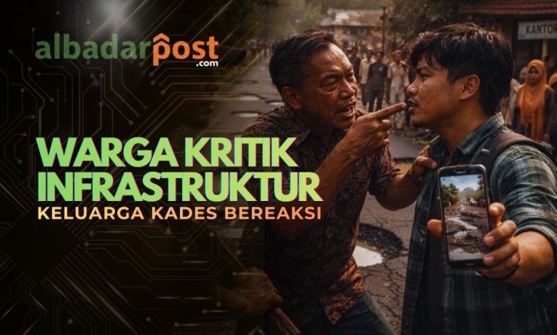 kritik jalan rusak desa