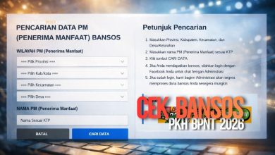 Cek bansos PKH BPNT 2026 menggunakan KTP melalui situs resmi Kementerian Sosial