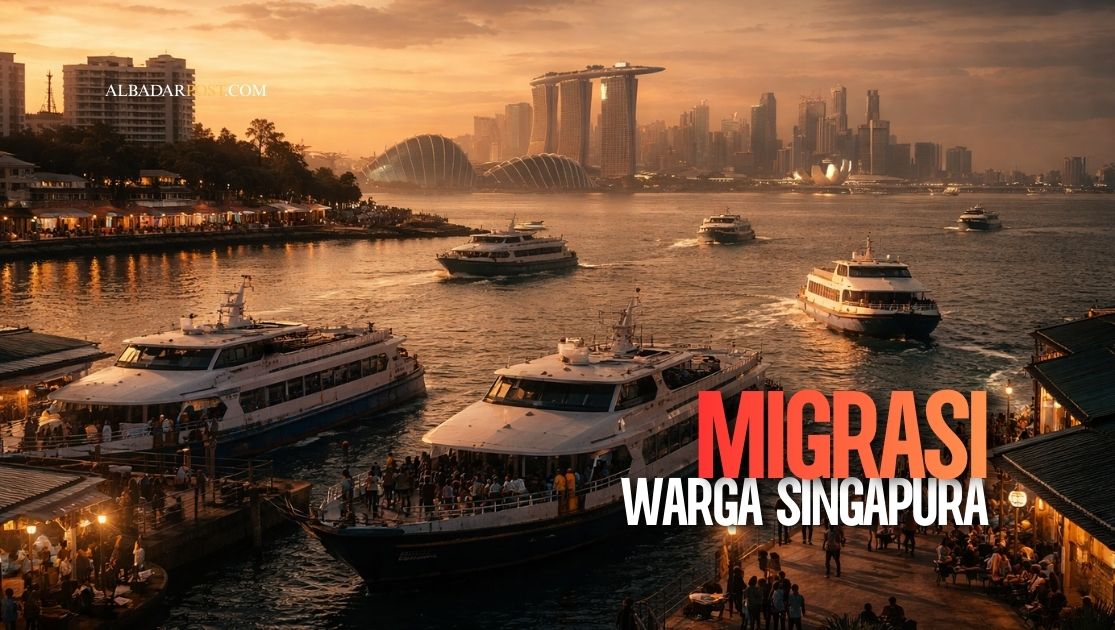 Pelabuhan Batam dipadati warga Singapura yang menyeberang untuk berbelanja dan memenuhi kebutuhan hidup akibat mahalnya biaya hidup di Singapura