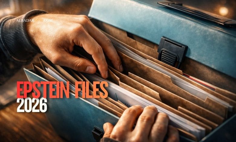 Ilustrasi arsip dokumen hukum kasus Jeffrey Epstein yang menyinggung tokoh global dalam Epstein Files 2026