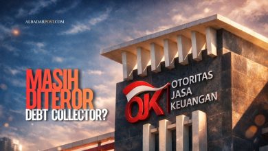 Ilustrasi aturan larangan ancaman penagihan OJK dan sanksi bagi debt collector yang melanggar etika penagihan di Indonesia
