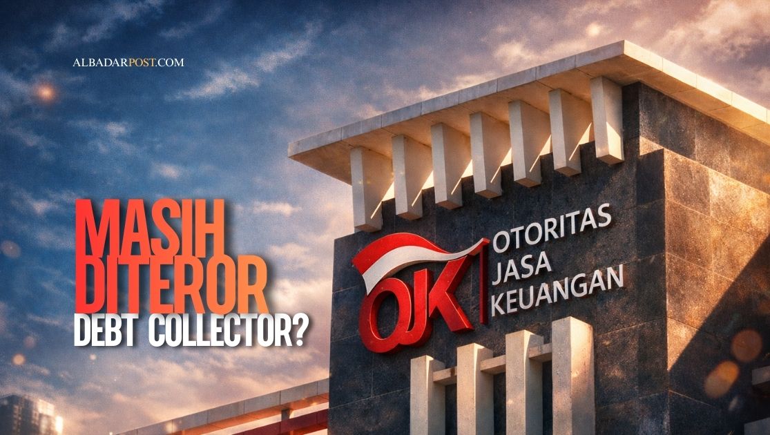 Ilustrasi aturan larangan ancaman penagihan OJK dan sanksi bagi debt collector yang melanggar etika penagihan di Indonesia