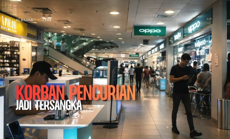 Ilustrasi edukasi hukum publik tentang perbedaan tindak pidana pencurian, penganiayaan, dan kepemilikan senjata tajam yang diproses terpisah