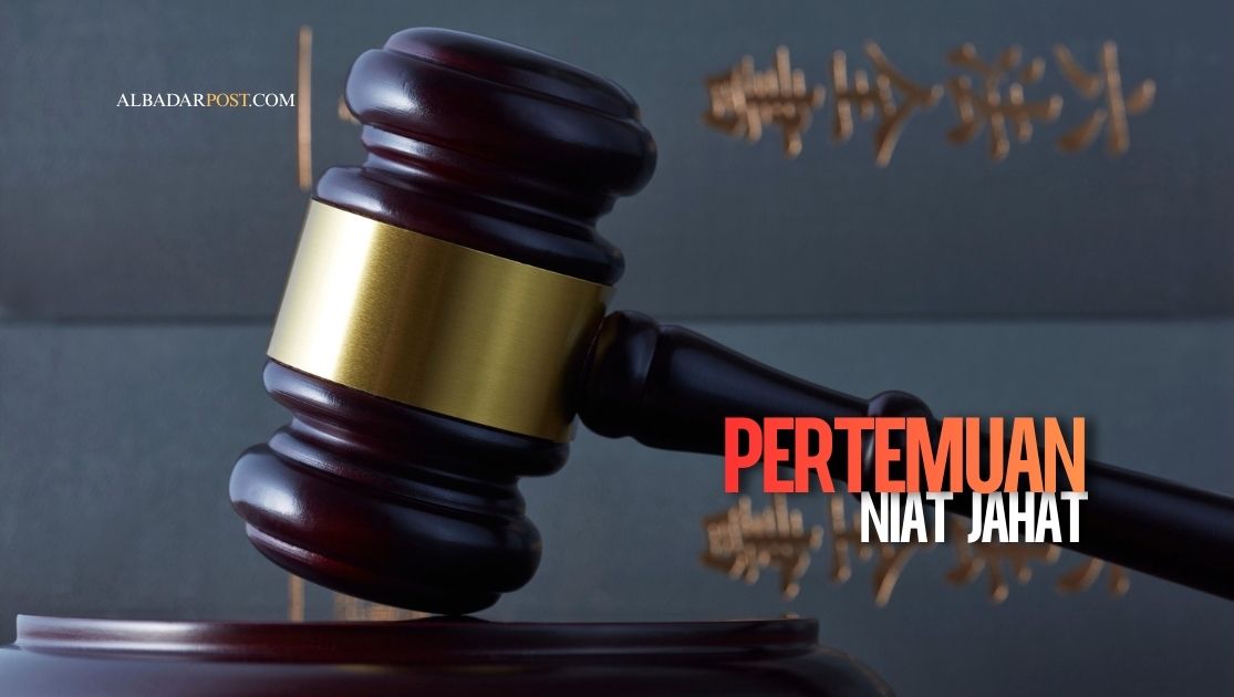 Ilustrasi kasus korupsi di lingkungan peradilan Indonesia yang melibatkan pertemuan niat jahat antara aparat hukum dan korporasi