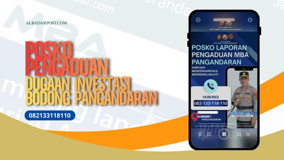 Polres Pangandaran membuka posko pengaduan korban dugaan investasi bodong berbasis aplikasi digital MBA