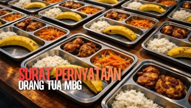 Orang tua siswa menandatangani surat pernyataan terkait kasus keracunan dalam program MBG di sekolah.