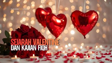 Ilustrasi sejarah Saint Valentine dan kajian fiqh Islam tentang perayaan budaya Barat.