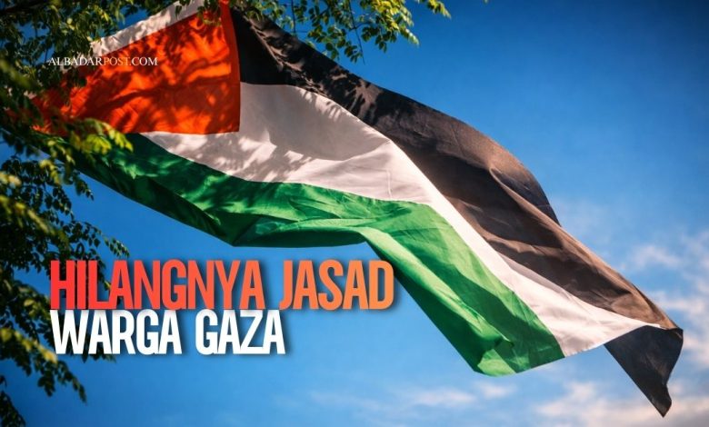 Ilustrasi ledakan besar di wilayah Gaza dengan kepulan asap tebal dan bangunan hancur akibat suhu ekstrem.