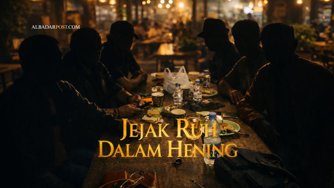 Ilustrasi refleksi spiritual seorang Muslim yang merenungi kuasa Allah atas hati dan pentingnya keikhlasan.