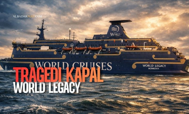 Kebakaran kapal menuju Singapura pada kapal pesiar World Legacy di perairan Singapura yang menewaskan kru WNI.