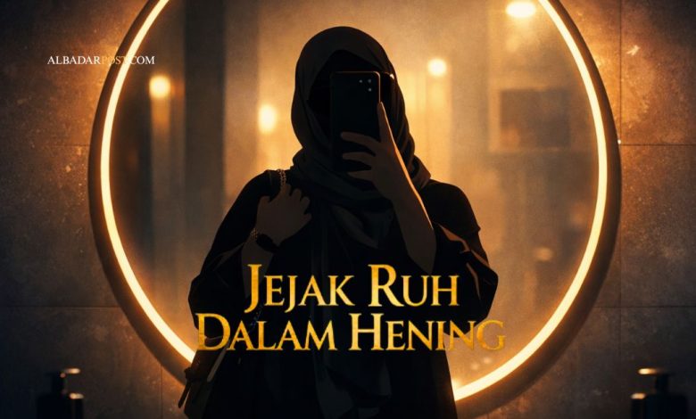 Ilustrasi simbolik tanda orang munafik menurut hadis Nabi Muhammad tentang dusta, ingkar janji, dan khianat.