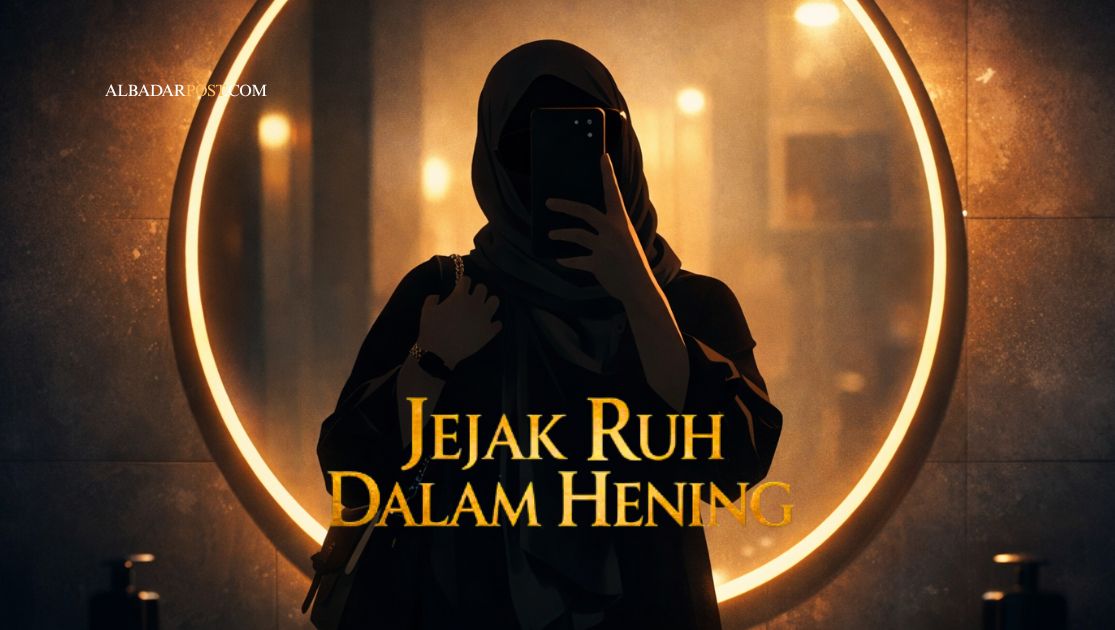 Ilustrasi simbolik tanda orang munafik menurut hadis Nabi Muhammad tentang dusta, ingkar janji, dan khianat.