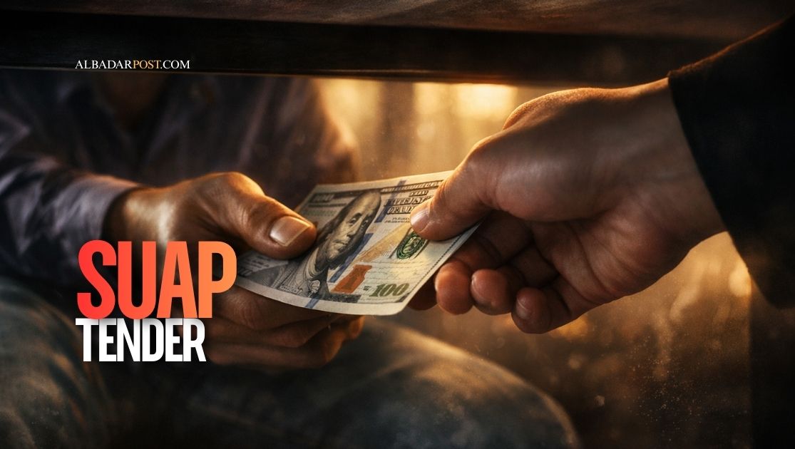 Ilustrasi praktik gratifikasi dalam pengadaan pemerintah berupa pemberian uang dan fasilitas kepada pejabat negara.