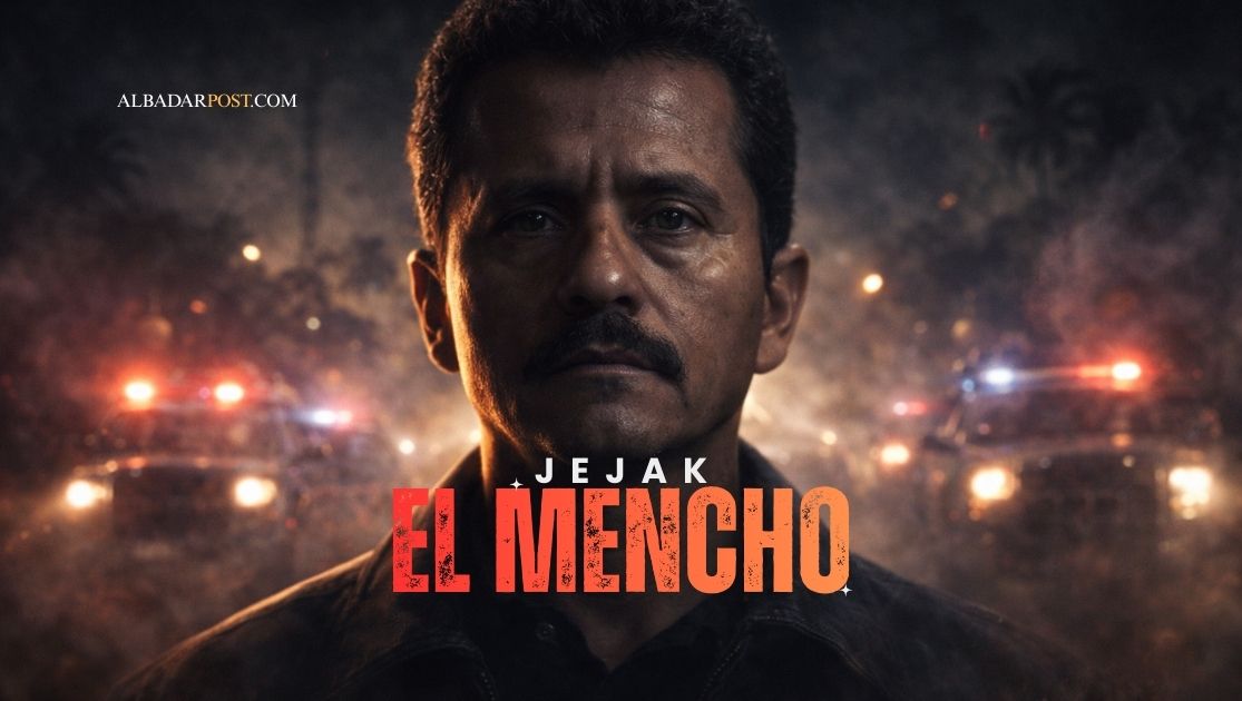 Potret ilustratif pemimpin kartel narkoba Meksiko dengan latar wilayah Jalisco dan suasana operasi keamanan