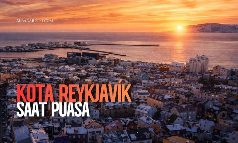 Suasana Muslim berbuka puasa di Islandia saat Ramadhan dengan durasi puasa hampir 20 jam di bawah langit senja panjang.