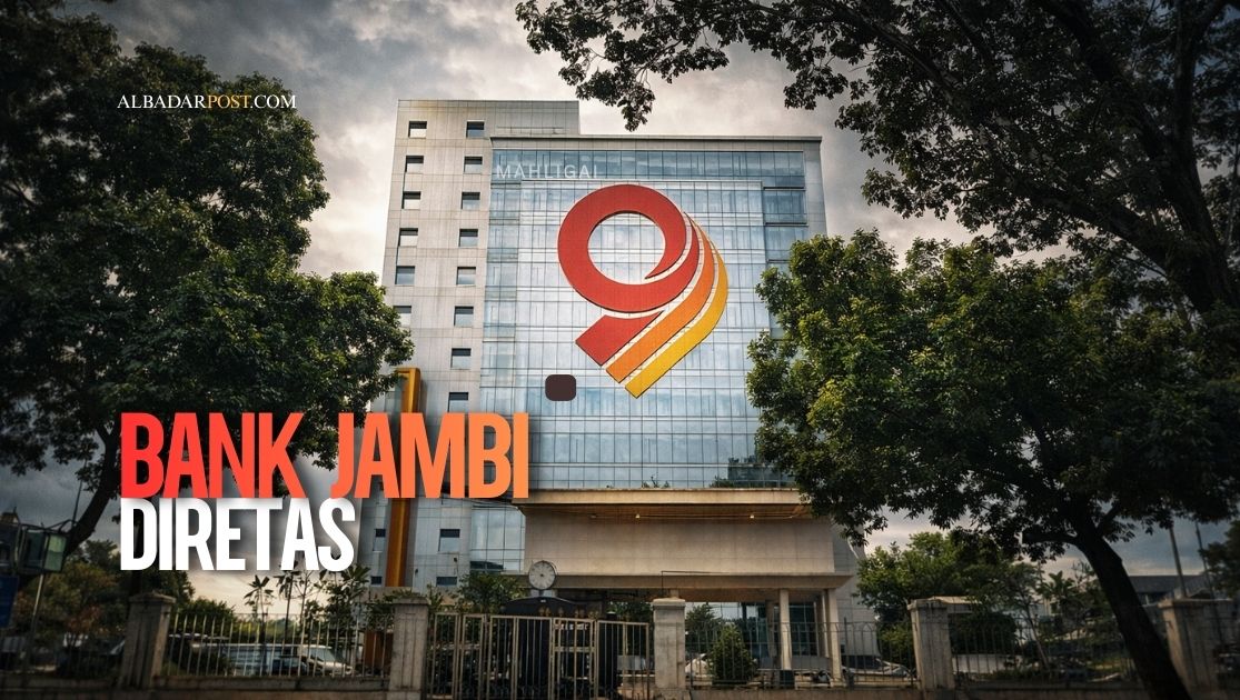 Kantor Bank Jambi saat insiden peretasan siber yang menyebabkan saldo nasabah hilang