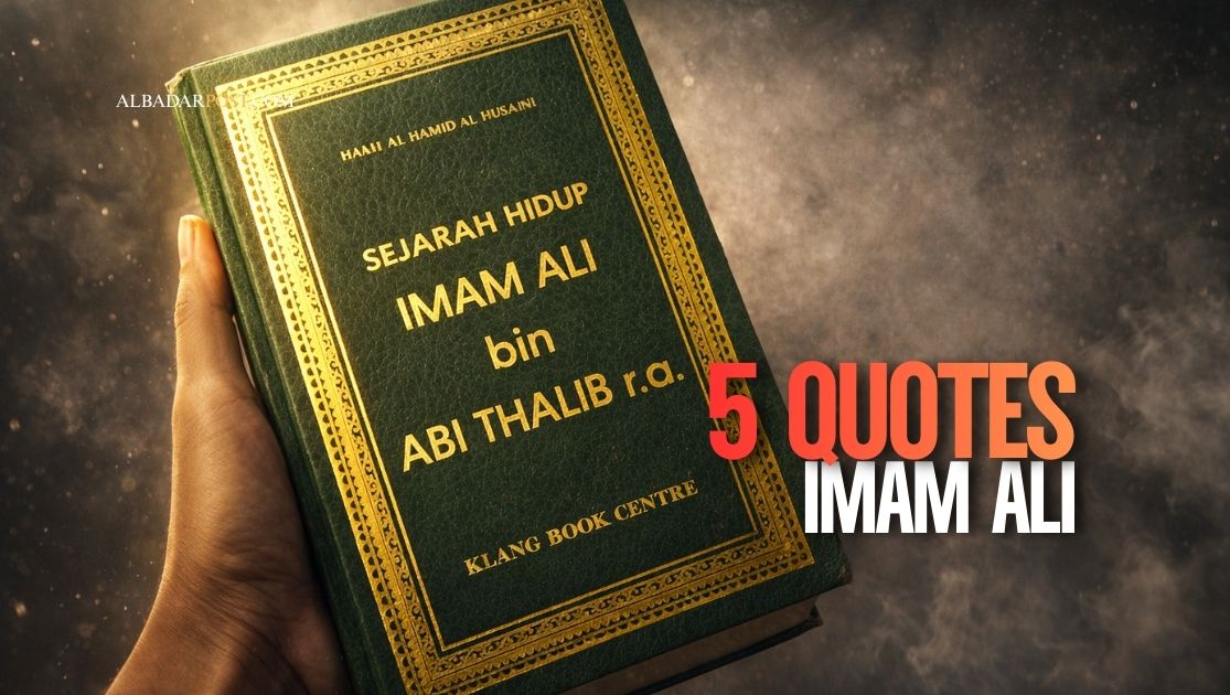 Quotes Imam Ali tentang ilmu, lisan, sabar, dan dunia yang penuh hikmah untuk pedoman hidup modern.