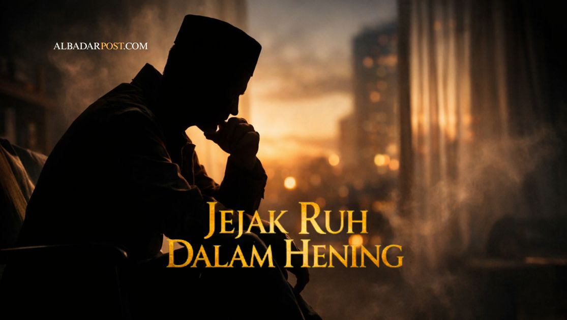 Ilustrasi seseorang tersenyum dalam gemerlap kemewahan, simbol istidraj atau nikmat yang menipu menurut Alquran dan hadis.