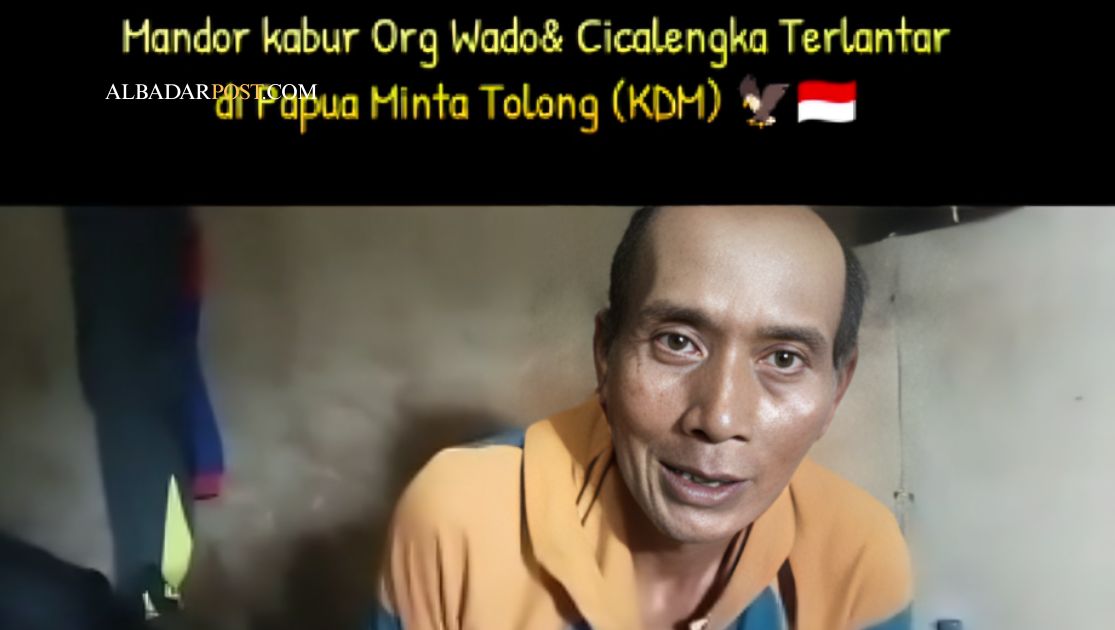 Video viral menampilkan lima pekerja asal Jawa Barat yang terlantar di Papua dan meminta bantuan agar bisa pulang ke kampung halaman.