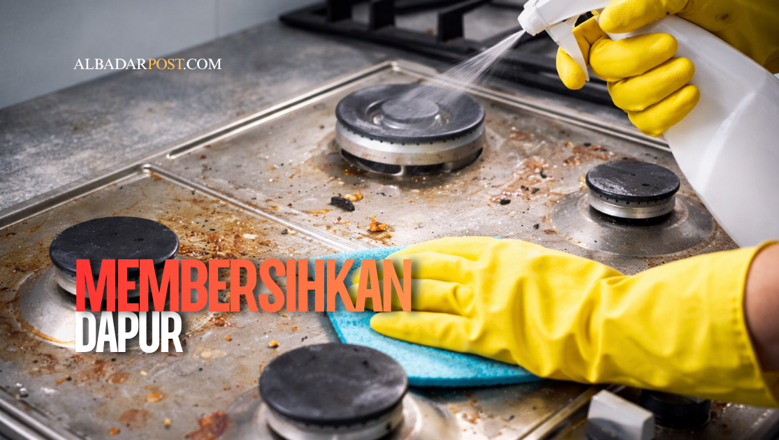 membersihkan dapur