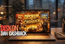 Ilustrasi transaksi belanja dengan cashback dan diskon besar ditinjau dari hukum Islam dan fikih muamalah
