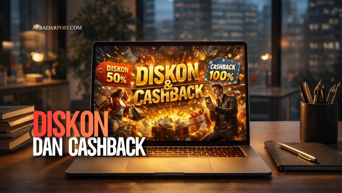 Ilustrasi transaksi belanja dengan cashback dan diskon besar ditinjau dari hukum Islam dan fikih muamalah