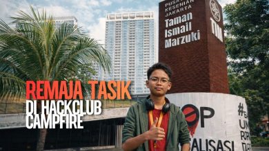 Remaja 14 tahun asal Tasikmalaya mengikuti Hackclub Campfire di Perpustakaan Jakarta Cikini bersama puluhan peserta ngoding.