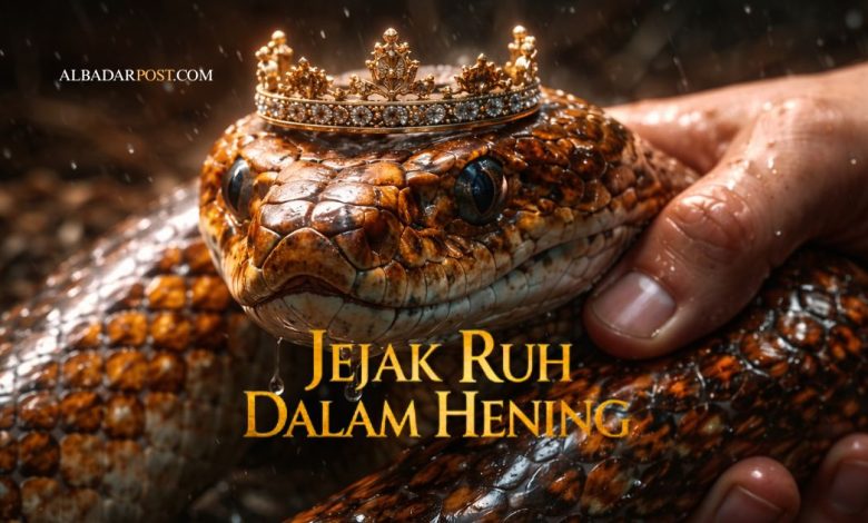 Ilustrasi pesawat siluman di langit sebagai metafora tipuan dunia yang tampak indah namun menyimpan bahaya tersembunyi.