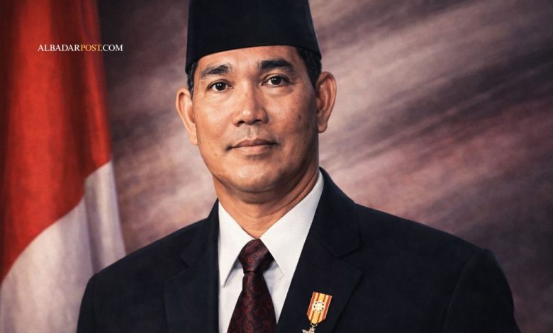 Potret Try Sutrisno saat menjabat Wakil Presiden RI periode 1993-1998 di masa akhir Orde Baru.