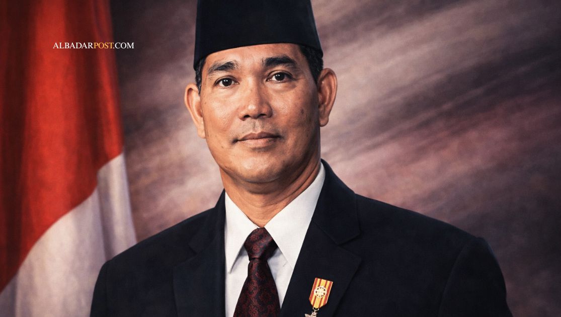 Potret Try Sutrisno saat menjabat Wakil Presiden RI periode 1993-1998 di masa akhir Orde Baru.