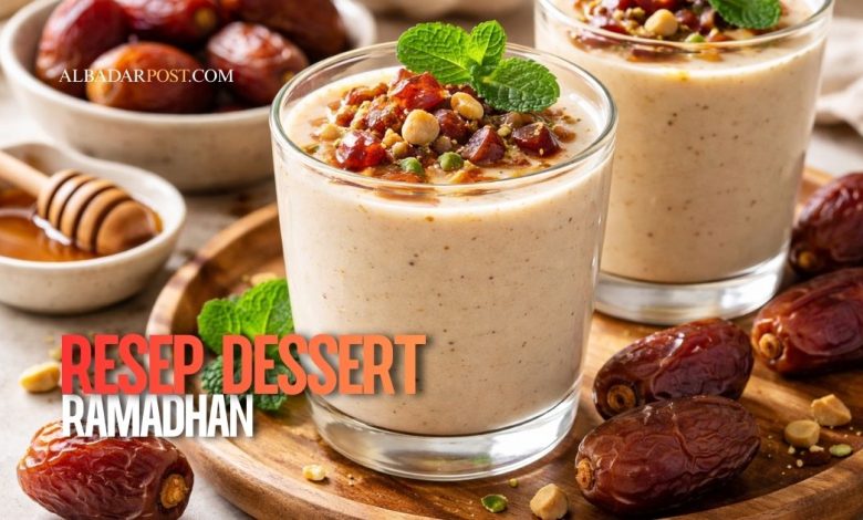 dessert ramadhan creamy manis disajikan saat buka puasa dengan tampilan menggoda dan tekstur lembut