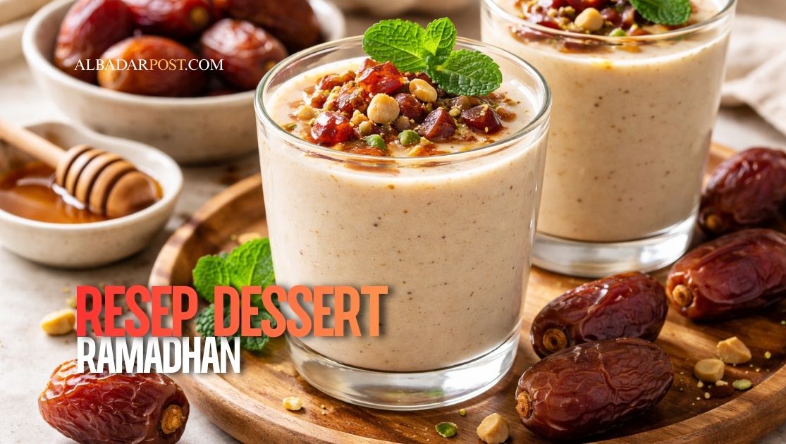 dessert ramadhan creamy manis disajikan saat buka puasa dengan tampilan menggoda dan tekstur lembut
