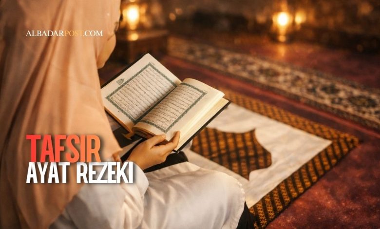 ilustrasi membaca Al-Qur’an tentang rezeki