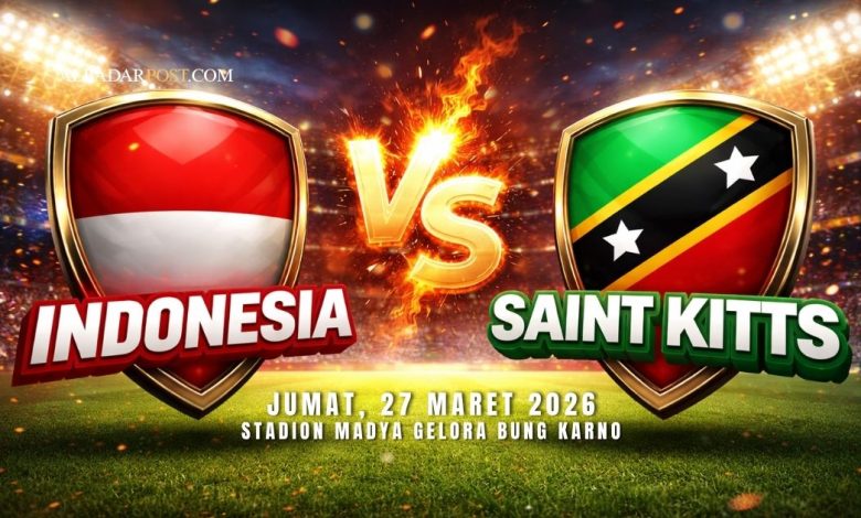 Timnas Indonesia menghadapi Saint Kitts di semifinal FIFA Series 2026 di Stadion Madya GBK