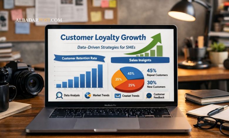 Grafik peningkatan loyalitas pelanggan pada UMKM melalui strategi berbasis data dan analisis bisnis