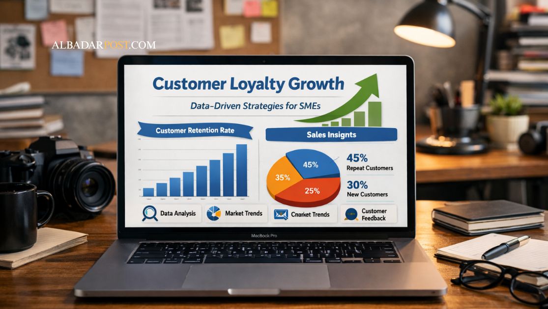 Grafik peningkatan loyalitas pelanggan pada UMKM melalui strategi berbasis data dan analisis bisnis