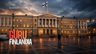 Ilustrasi ruang kelas modern yang menggambarkan sistem pendidikan Finlandia dan seleksi ketat calon guru