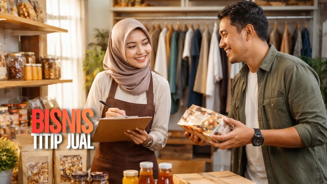 Pelaku UMKM menjalankan bisnis titip jual atau sistem konsinyasi dengan akad sesuai syariat Islam