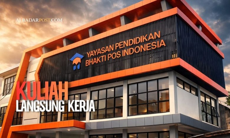 Gedung Universitas Logistik dan Bisnis Internasional (ULBI) yang membuka program kuliah langsung kerja di PT Pos Indonesia bagi mahasiswa.