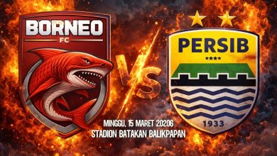 Duel Borneo FC vs Persib Bandung di Stadion Batakan yang menentukan puncak klasemen Liga 1 Indonesia