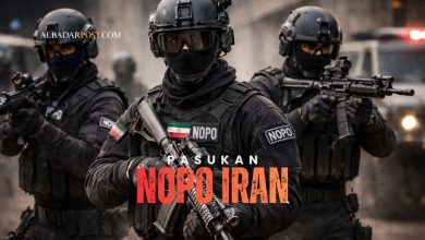 Pasukan NOPO Iran unit elite bersenjata lengkap yang bertugas menjaga pemimpin negara dalam operasi keamanan khusus.
