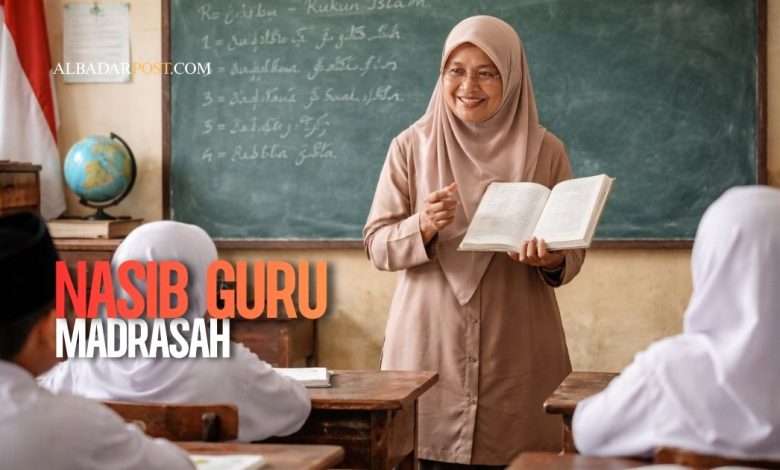 Ilustrasi guru madrasah swasta mengajar di kelas terkait polemik guru madrasah PPPK 2026 yang terbentur aturan UU ASN.