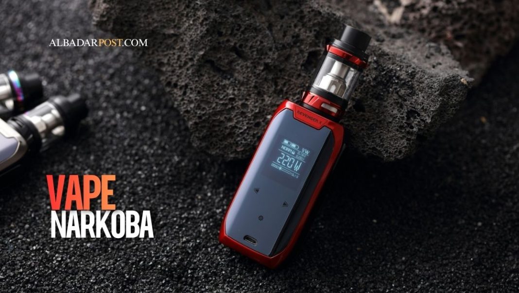 Ilustrasi vape dengan indikasi kandungan narkoba yang berbahaya bagi kesehatan dan masyarakat