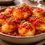 telur balado estetik warna merah menggoda