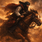 Ilustrasi strategi Khalid bin Walid dalam Perang Uhud