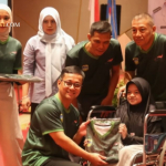 Bupati Cecep Nurul Yakin memberi motivasi kepada atlet NPCI Tasikmalaya dalam acara halalbihalal Peparda 2026