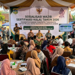 sosialisasi wajib halal 2026 di Tasikmalaya dengan dasar UU JPH dan PP 42 2024 untuk pelaku usaha makanan dan minuman