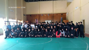 Seleksi Popwilda Tasikmalaya 2026 dengan atlet pencak silat pelajar di Gedung Pramuka, Kabupaten Tasikmalaya.